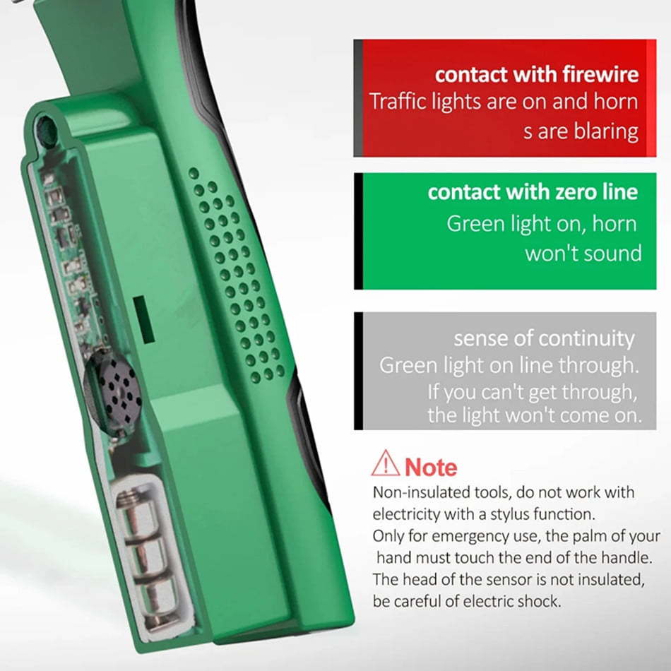 8 in1 Wire Stripper Twister for Cutting and Pulling Wires, Cable Scissors,Voltage Tester Pliers, 12V to 250V Live,Null,Hot Wire Judgment AC DC, Audible and Flashing LED Alarms