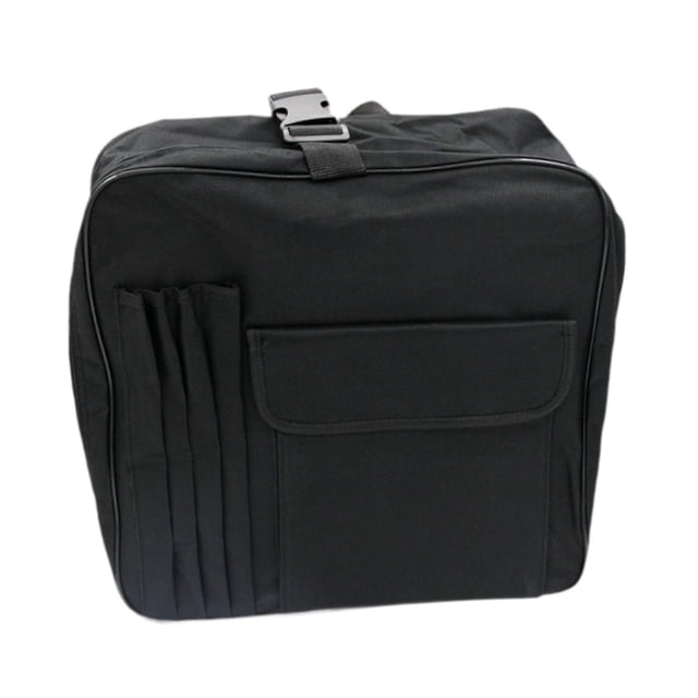 Ruiboury Sac de Rangement pour Tambour Caisse Claire Étui à Instruments Portable pour Tambours de 14 Pouces Caisse Claire Double Couche Noir Simple Couche