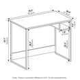 thumbnail image 3 of Furinno Moretti Modern Lifestyle Study Desk, 35, French Oak Grey, 3 of 4
