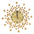 thumbnail image 1 of Aigid Wall Clock, Iron European Style Flower-Shaped Wall-mounted Clock Diamond Hanging Wall Clock, 1 of 8