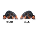 thumbnail image 2 of WIRESTER 9.84 inches Faux Linen Fabric & PP Cotton Filler Animal Shaped Pillow Cushion, Rottweiler Dog Lying Down Looking Up, 2 of 6