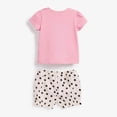 thumbnail image 6 of ASFGIMUJ Toddler Summer Girls Short Sleeve Cartoon Prints Tops Shorts 2Pcs Outfits&Set,Size 5 Years-6 Years, 6 of 7