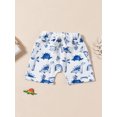 thumbnail image 6 of Suagox Baby Boys Summer Outfits Dinosaur Embroidery Short Sleeves T-Shirt and Elastic Shorts Set for 2 Piece Clothes Set for 0-24 Months And 2-3 Years Old, 6 of 10