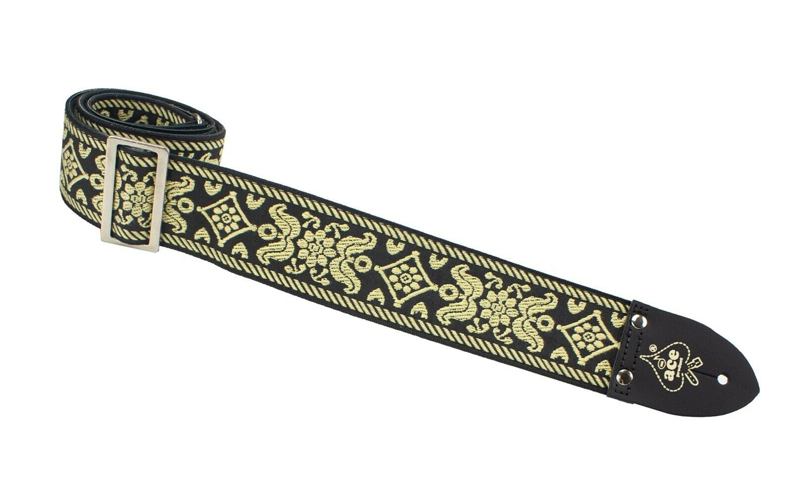 Ace Vintage Reissue Bohemian Red Guitar Strap by D'Andrea Ace Vintage Reissue Bohemian Red Guitar Strap by D'Andrea
