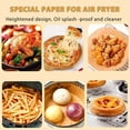 thumbnail image 3 of Papier desechable Antiadhérent pour Fenêtre d'Air, Révision, Rond, pour Accessoires de Cuisine, 50/100 Pcs, 3 of 7