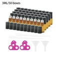 thumbnail image 1 of 15/50/100pcs 1/2/3/10ml Essential Oil Bottle Refillable Bottles Liquid Box Portable Container Plastic Jars Storage Case Makeup 3ml 50Box, 1 of 7