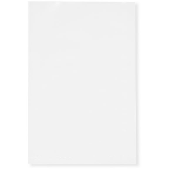 Plymor 4" x 6" (Pack of 200), White 2 Mil Flat Open Plastic Poly Bags