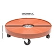 thumbnail image 3 of DeVault 16-Inch Plant Dolly with Wheels, Heavy Duty Rolling Plant Caddy, Terra Cotta, 500 lb Capacity, 3 of 5