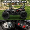 thumbnail image 7 of Yeshouse 24V Kids Ride on UTV, Electric Powered Toddler Ride on Toy Car with Remote Control, LED Lights, MP3 Player, Bluetooth, Black, 7 of 7