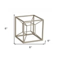 thumbnail image 4 of Metal 3D Cube Decorative Sculpture, 4 of 4