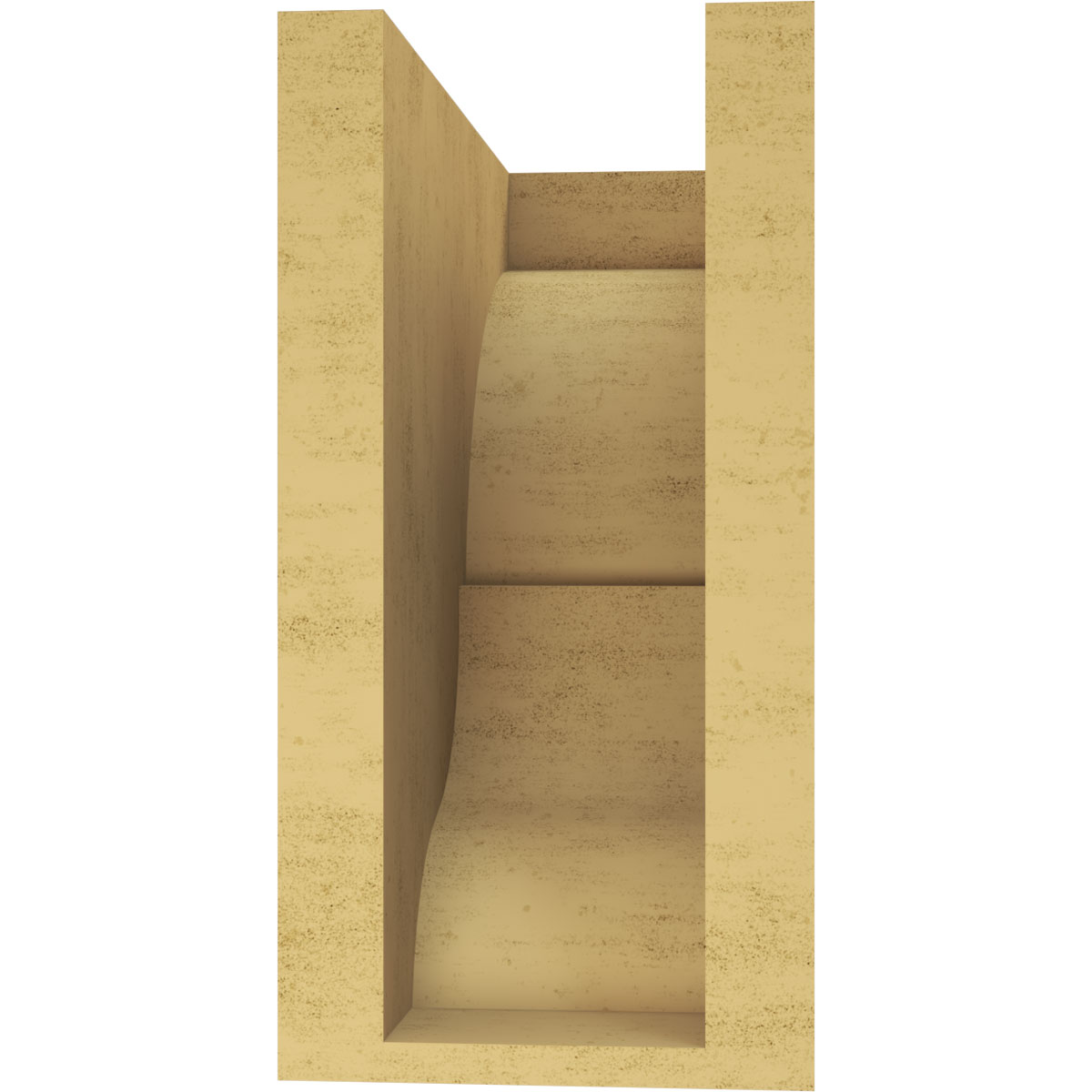 5"W x 10"D x 10"H Classic Asheboro Rough Cedar Woodgrain TimberThane Corbel, Primed Tan