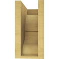 thumbnail image 4 of 5"W x 10"D x 10"H Classic Asheboro Rough Cedar Woodgrain TimberThane Corbel, Primed Tan, 4 of 6