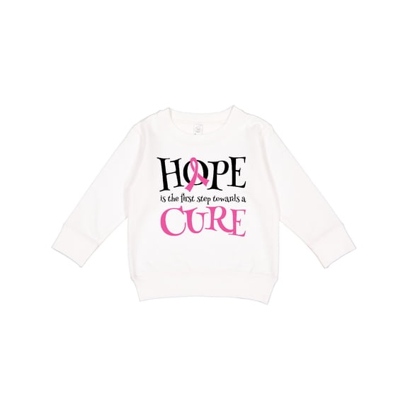 Inktastic Breast Cancer Hope Quote Toddler Sweatshirt