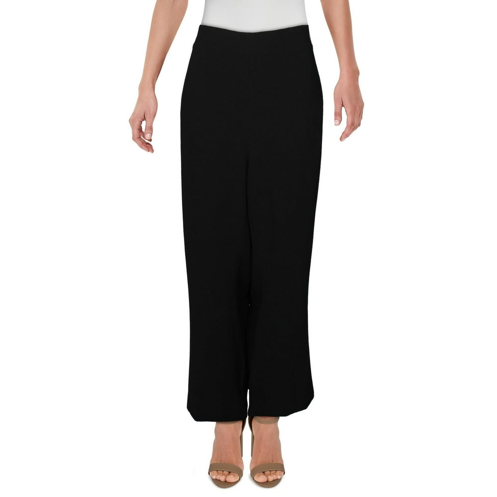 Bar III Bar III Womens Plus Professional Workwear Dress Pants Black