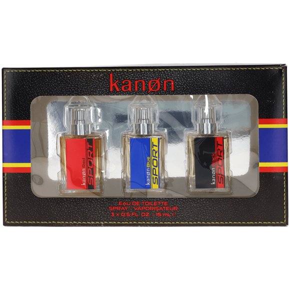 Kanon For Men Set: EDT+EDT+EDT (0.5+0.5+0.5)