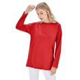 thumbnail image 2 of Women Long Sleeve T Shirt Casual Crew Neck Basic Top, 2 of 4