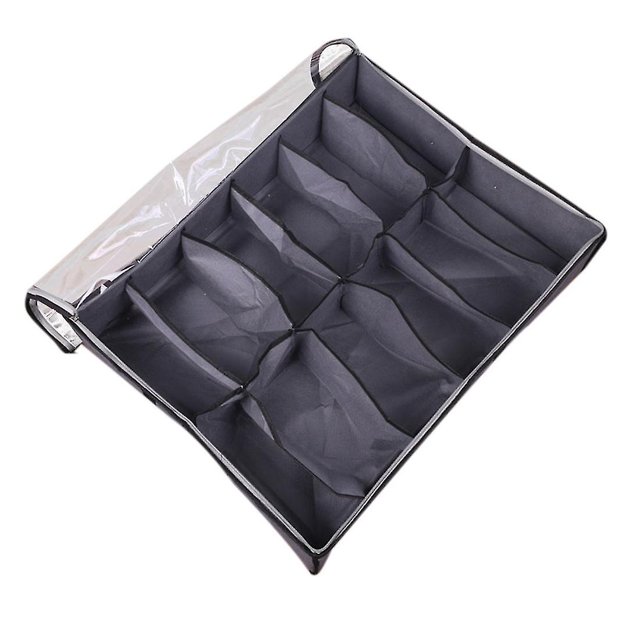 Caja de almacenamiento de zapatos con fondo de cama, caja de almacenamiento de zapatos de tela plegable