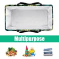thumbnail image 5 of Tropical Jungle Palm Leaves Large Capacity Reusable Oxford Cloth Laundry Organizer: Foldable Laundry Basket, Bag, and Picnic Basket, 5 of 7