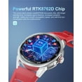 thumbnail image 4 of LIGE Smart Watch Fitness Tracker Waterproof Bluetooth Calls Men Red Silicone Bands, 4 of 5