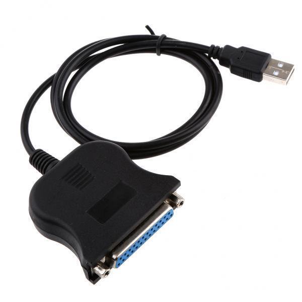 Adaptador de impresora paralela USB a DB25 3 piezas Sunnimix