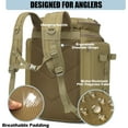 thumbnail image 4 of Waterproof Fishing Backpack with Rod Holders, 40L Tackle Box Storage for Men and Women, 4 of 6
