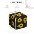 thumbnail image 4 of Sikiie Sunflowers Leather Tissue Box Cover Square, tissue box holder, Tissue Box with Bottom Belt-5.2”x5.2”x5.2”, 4 of 7