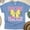CarolinaBlue, variant on Colorful Teacher Icons Shirt – Books, Pencils, Apples and Bows Tee, Dark Heather, Size L