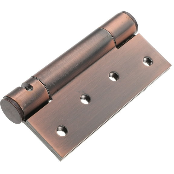LEORX 2Pcs Dark Brown Aluminum Alloy Automatic Self Closing Door Hinges for Doors
