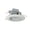 Matte Powder White / Matte Powder White, variant on Nora Lighting NLCBC-66927XHZW Cobalt Adjustable 6" Led Adjustable Recessed Trim - White