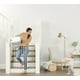 thumbnail image 3 of Regalo 2 en 1 Puerta para bebé extra alta y fácil de girar para escaleras y pasillos, color blanco, 3 of 4