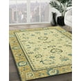 thumbnail image 2 of Ahgly Company Indoor Square Abstract Copper Green Oriental Area Rugs, 8' Square, 2 of 6