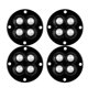 thumbnail image 4 of Mini ruedas giratorias con cuentas de acero Sin ruido Ruedas pequeñas autoadhesivas ( ) Negro 4 piezas, 4 of 5