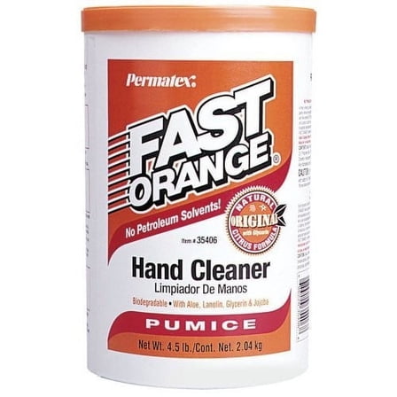 Permatex 35406 FAST ORANGE Cream Hand Cleaner (Pumice)-4.5 lb c