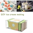 thumbnail image 3 of Reusable Bpa Free Silicone Popsicle Molds With 50 Wooden Sticks (green), 3 of 5