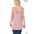 thumbnail image 4 of Zenana Women & Plus Front and Back Reversible Spaghetti Strap Flowy Cami Tank Tops, 4 of 6