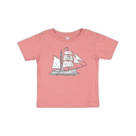 

Inktastic Pirate Ship Illustration Gift Baby Boy or Baby Girl T-Shirt