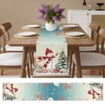 thumbnail image 4 of Christmas Tree Snowman Table Runner 13x60in Non-Slip Cotton Linen Table Runners, Winter Snowflakes Corals Dresser Scarves TableRunner for Dinner Kitchen Dining Wedding Party, 4 of 9