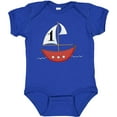 thumbnail image 3 of Inktastic First Birthday-1 Year Old Red Boat Boys or Girls Baby Bodysuit, 3 of 5