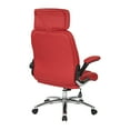 thumbnail image 3 of Avenue6OfficeStar FL27513C-U6 Executive Faux Leather Chair, Black Faux Leather, 3 of 3