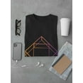 thumbnail image 3 of Rhombus loop Men Black T-Shirt, Male XX-Large, 3 of 4