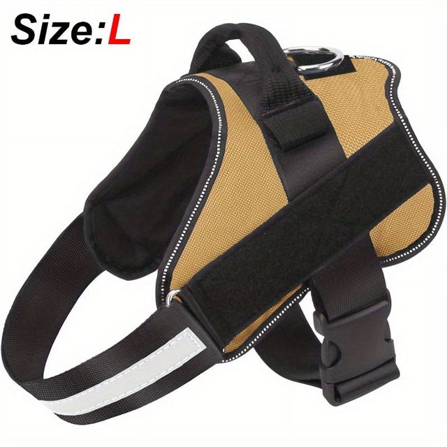 Keep Your Dog Safe and Comfortable with this Reflective No-Pull Dog Harness!