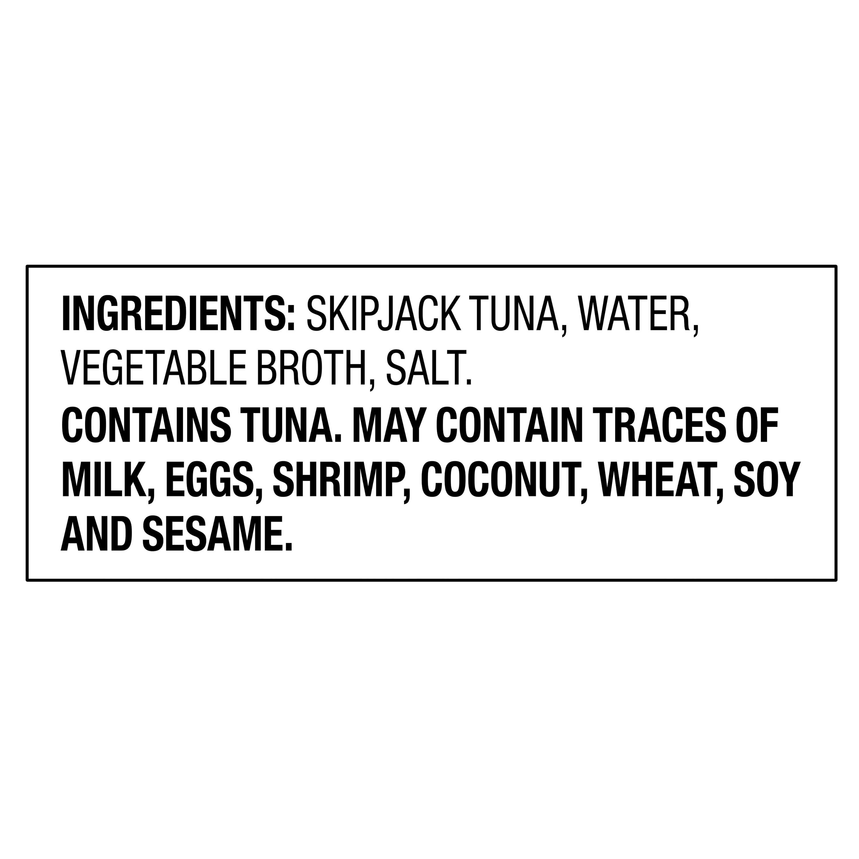 (24 pack) Great Value Chunk Light Tuna in Water, 2.6 oz Pouch