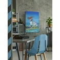 thumbnail image 4 of Cool Surf Dog Painting Print on Wrapped Canvas, 4 of 7