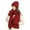 Wine, variant on Unisex Solid Color Threaded Knitted Wool Hat Sweater Long Scarf Warm Glove Winter Three Piece Sets Yellow Free Size