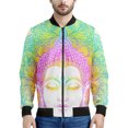 thumbnail image 3 of Chaqueta con estampado 3D de Buda y mandala para hombre y mujer, chaqueta con cremallera, informal, para la calle, para primavera y otoño, 3 of 5