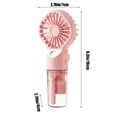 thumbnail image 3 of Clearance Under $5!Yyuenw Handheld Misting Fan, 2 in1 Spray Fan, Rechargeable Battery Operated and 4 Adjustable Speed for Outdoor,Travel, Makeup, Home, Office, Camping, 3 of 5
