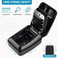 thumbnail image 3 of Waterproof Key Lock Box with Code, Extra Large Wall Mount Key Safe for Outdoor, 12-Digit Combination Key Storage Box, 3 of 6