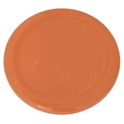 Orange Paper Dessert Plates, 7in, 20ct