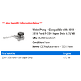 thumbnail image 2 of Water Pump - Compatible with 2011 - 2016 Ford F-350 Super Duty 6.7L V8 2012 2013 2014 2015, 2 of 2