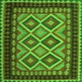 thumbnail image 1 of Ahgly Company Indoor Square Oriental Green Traditional Area Rugs, 6' Square, 1 of 1